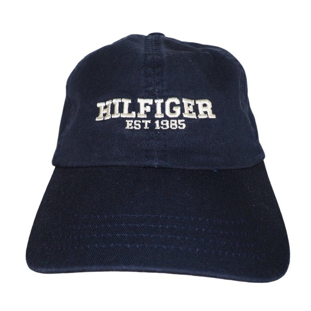 Tommy Hilfiger Vintage Pre‎ Classic Monotyple Baseball Strapback Hat Navy OS